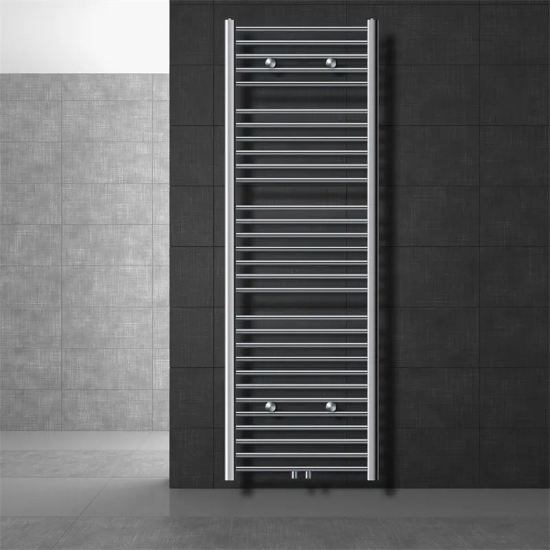 Badkamerradiator Sahara 600x1800 mm chroom gebogen met middenaansluiting LuxeBath