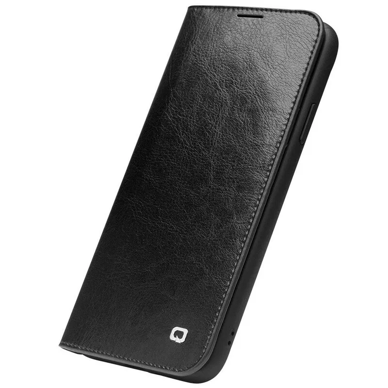 Flip Cover iPhone 11 Echt leer Qialino