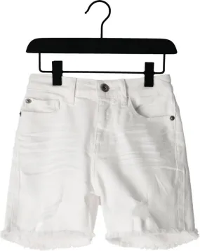 RELLIX Meisjes Jeans High Waist Denim Short Wit